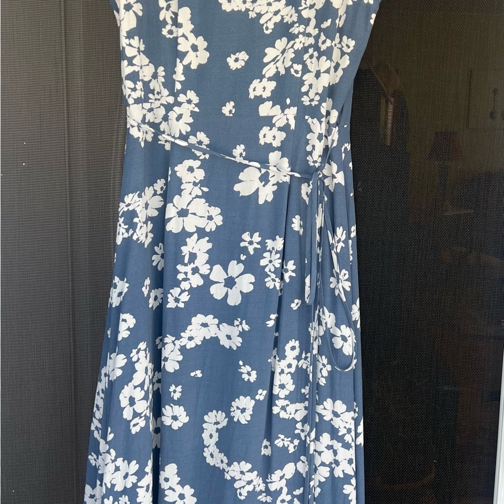 Gap Wrap Dress NWT in Periwinkle Blue - Picture 5 of 6